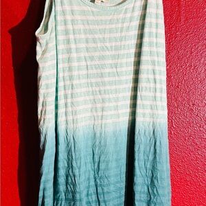 Umgee Green And White Dress, Size L